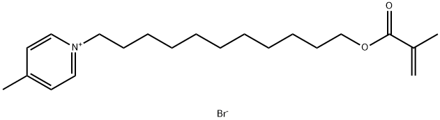 Pyridinium, 4-methyl-1-[11-[(2-methyl-1-oxo-2-propenyl)oxy]undecyl]-, bromide Structure