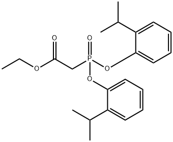 Ethyl-di-(2-isopropylphenyl)phosphonoacetate Structure