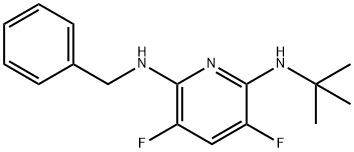 N2-苯甲基-N6-(叔-丁基)-3,5-二氟吡啶-2,6-二胺,189281-23-0,结构式