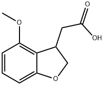 4-Methoxy-2,3-dihydrobenzofuran-3-acetic Acid Structure