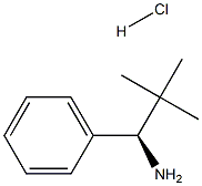 (R)-2,2-dimethyl-1-phenylpropan-1-amine hydrochloride 化学構造式