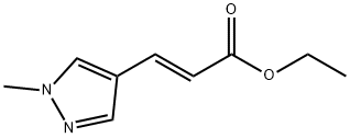 (E)-Ethyl 3-(1-Methyl-1H-Pyrazol-4-Yl)Acrylate Structure