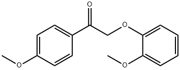 2-(2-甲氧基苯氧基)-1-(4-甲氧基苯基)乙酮,19513-80-5,结构式