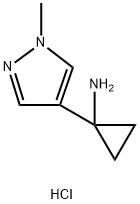 1-(1-甲基-1H-吡唑-4-基)环丙胺盐酸盐, 1956389-92-6, 结构式