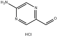 5-Amino-pyrazine-2-carbaldehyde hydrochloride Struktur