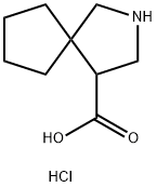 2-氮杂-螺[4.4]壬烷-4-羧酸盐酸盐, 1965309-22-1, 结构式