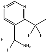 1,1-Dideutero-1-[4-(1,1-difluoroethyl)-pyrimidin-5-yl]-methylamine 结构式