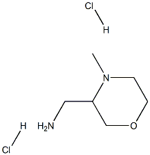 C-(4-Methyl-morpholin-3-yl)-methylamine dihydrochloride Struktur