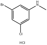 (3-Bromo-5-chloro-phenyl)-methyl-amine hydrochloride Structure