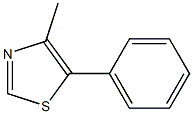 4-甲基-5-苯基噻唑,19968-61-7,结构式