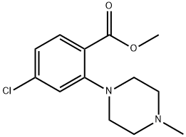 2-(4-甲基-1-哌嗪基)-4-氯苯甲酸甲酯,2006277-47-8,结构式