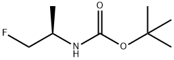 (R)-N-BOC-1-氟-2-丙胺 结构式