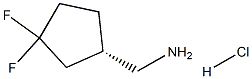 [(1S)-3,3-difluorocyclopentyl]methanamine hydrochloride Structure