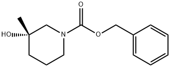 benzyl (3S)-3-hydroxy-3-methylpiperidine-1-carboxylate Structure