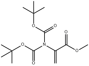 甲基 2-(二[(叔-丁氧基)羰基]氨基)丙-2-烯桥酯, 201338-62-7, 结构式