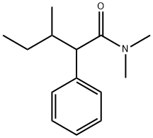 2-PHENYL-N,N,3-TRIMETHYLVALERAMIDE Structure