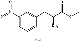 S-3-硝基-L-苯丙氨酸甲酯盐酸盐,20299-36-9,结构式