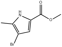 4-溴-5-甲基-1H-吡咯-2-羧酸甲酯, 203207-18-5, 结构式