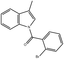 (2-Bromophenyl)(3-methyl-1H-indol-1-yl)methanone,203564-62-9,结构式