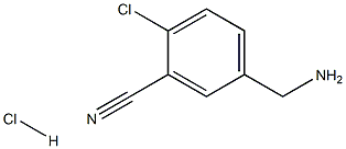 5-(Aminomethyl)-2-chlorobenzonitrile hydrochloride Struktur