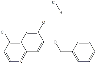 7-benzyloxy-4-chloro-6-methoxyquinoline hydrochloride Structure