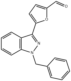 5-(1-benzyl-1H-indazol-3-yl)furan-2-carbaldehyde Structure