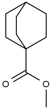 ビシクロ[2.2.2]オクタン-1-カルボン酸メチル 化学構造式