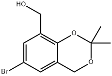 4H-1,3-Benzodioxin-8-methanol, 6-bromo-2,2-dimethyl-
|