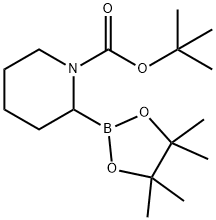 1-BOC-哌啶-2-硼酸频哪醇酯 结构式