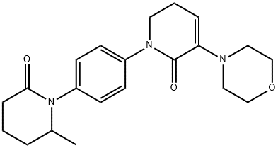 1-(4-(2-methyl-6-oxopiperidin-1-yl)phenyl)-3-morpholino-5,6-dihydropyridin-2(1H)-one Struktur