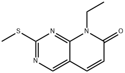 8-乙基-2-(甲硫基)吡啶并[2,3-D]嘧啶-7(8H) - 酮,211244-82-5,结构式