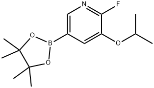 2-Fluoro-3-isopropoxypyridine-5-boronic acid pinacol ester Struktur