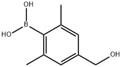 4-(羟甲基)-2,6-二甲基苯基硼酸 结构式