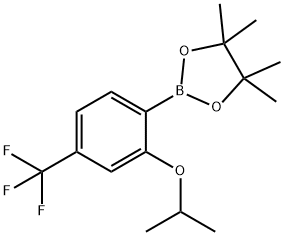 2-Isopropoxy-4-(trifluoromethyl)phenylboronic acid, pinacol ester Struktur