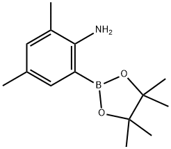 2-Amino-3,5-dimethylphenyboronic acid, pinacol ester Structure