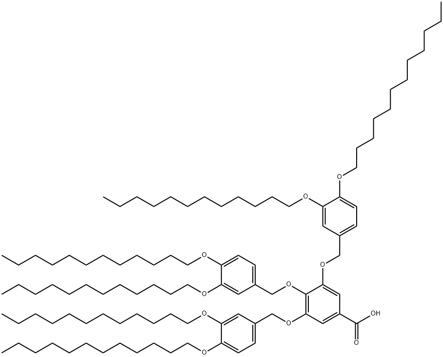 3,4,5-三[3,4-二(十二烷氧基)苄甲氧基]苯甲酸, 212627-88-8, 结构式