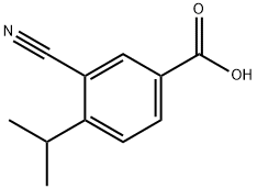 3-氰基-4-异丙基苯甲酸,213598-08-4,结构式