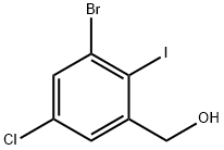 2-碘-3-溴-5-氯苯甲醇 结构式