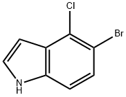 5-溴-4-氯吲哚,217656-69-4,结构式