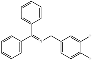 1-(3,4-二氟苯基)-N-(二苯亚甲基)甲胺,218451-54-8,结构式