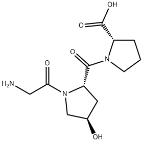 Glycyl-hydroxyprolyl-proline Structure