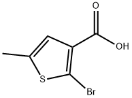 2-ブロモ-5-メチルチオフェン-3-カルボン酸 化学構造式