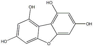 1,3,7,9-tetrahydroxydibenzofuran Structure