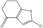 2-氯-6,7-二氢苯并[B]噻吩-4(5H)-酮 结构式