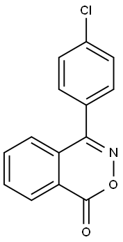 4-(p-Chlorophenyl)-1H-2,3-benzoxazin-1-one Structure