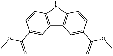 dimethyl 9H-carbazole-3,6-dicarboxylate 化学構造式
