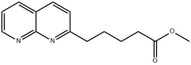 1,8-NAPHTHYRIDINE-2-PENTANOIC ACID METHYL ESTER 结构式