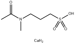 3-(Acetylmethylamino)-1-propanesulfonic Acid Calcium Salt Structure