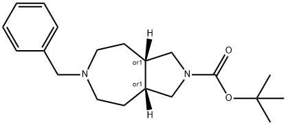 Cis-Tert-Butyl 6-Benzyloctahydropyrrolo[3,4-D]Azepine-2(1H)-Carboxylate Struktur