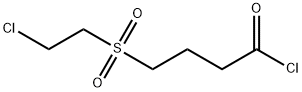 Butanoyl chloride, 4-[(2-chloroethyl)sulfonyl]-
 Structure